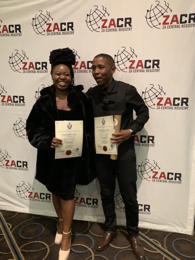 Okuhle Digital Interns Zola & Mpho Graduation Photos Celebrating Interns' Journey: A Milestone for Our Company and Collaboration with ZACR and MICT Seta
